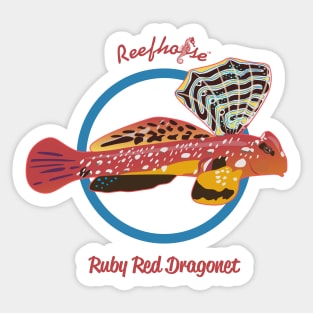 Ruby Red Dragonet Sticker